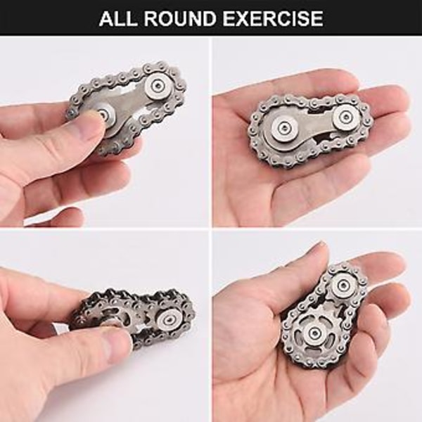 Kedjeväxel Fidget Spinner Metall Växel Leksak ( )