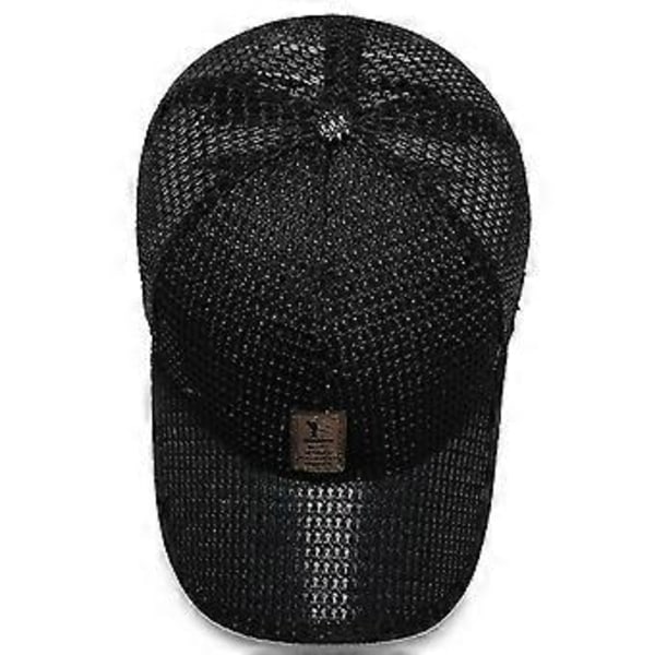 Mesh Baseball Cap Sommerkasket Trucker Mesh Hat Baseball Cap Herre Dame Udendørs Sport Flerfarvet Valgfri (blå)