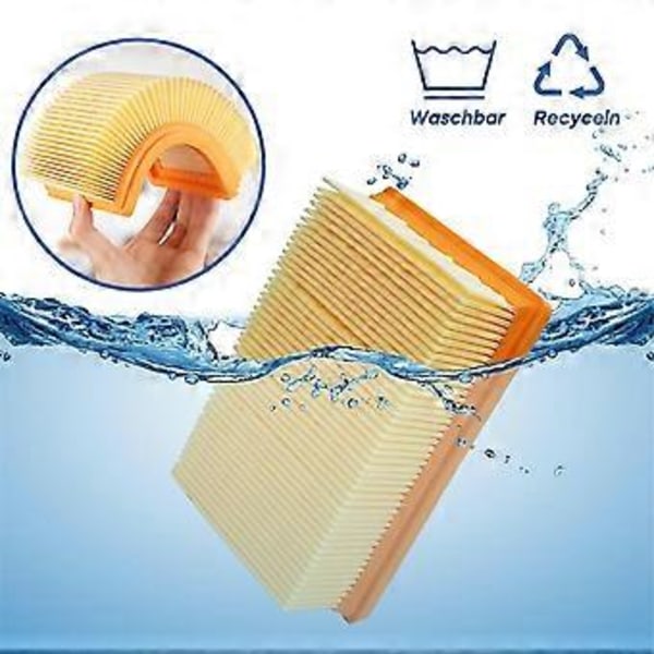 10 KFI 487 Støvsugerposer med 2 KFI 4410 Filtre for Karcher WD4 WD5 WD6 WD5P WD6P MV4 2.863-0