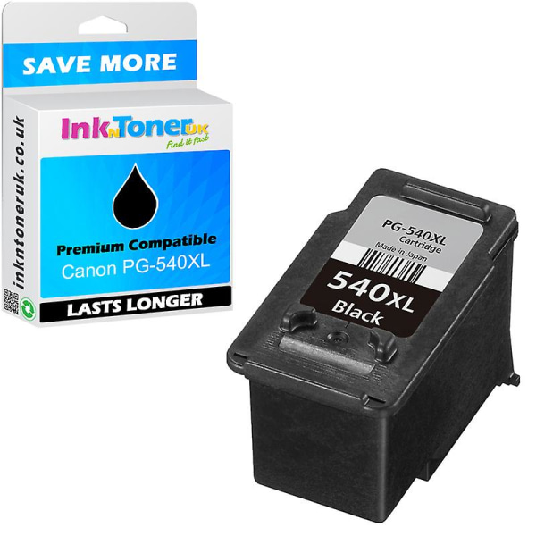 Compatible Canon PG-540XL Black High Capacity Ink Cartridge (5222B005AA / 5222B001) (Premium) for Canon MG3240 Pixma printer