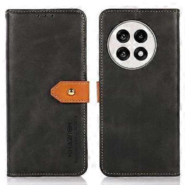 KHAZNEH Wallet Telefon Cover Til OnePlus 13R 5G/Ace 5 5G/Ace 5 Pro 5G Stativ Læder Flip Cover (Style A)