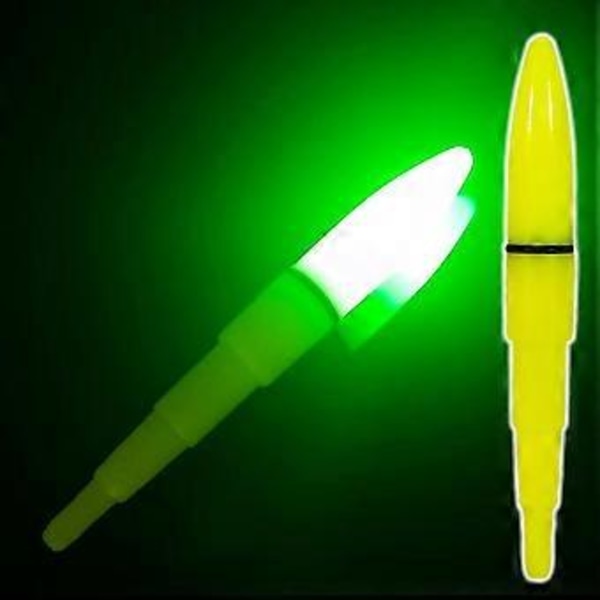 Fishing Float Light Luminous Float Electric Night Float Outdoor LED Light Stick Electronic Fishing Floats Fishing Glow Sticks( Green 1pc)