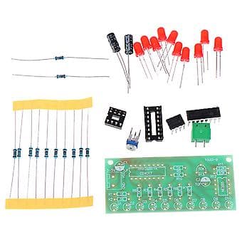 Led Chaser Flowende Vandlys Ne555 Modul + Cd4017 Pcb Board Diy Kit