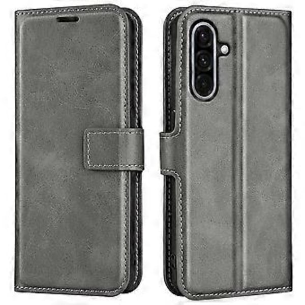 Til Samsung Galaxy A36 5G Stand Case Anti-Scratch Kalvetekstur Læder Telefon Cover (Style D)