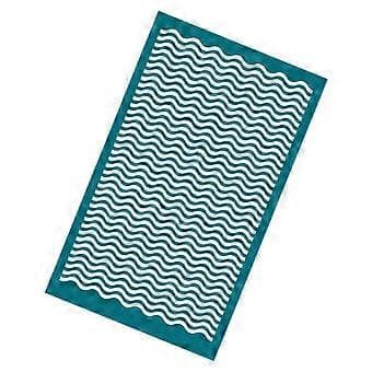 Silketryk til polymer ler, stencil til DIY til tekstur baggrundsnet (kurve)