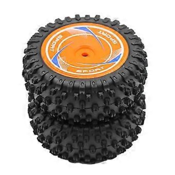 2 st RC Crawler Däck Tåliga RC Bildäck för Wltoys 124010 Modellfordon
