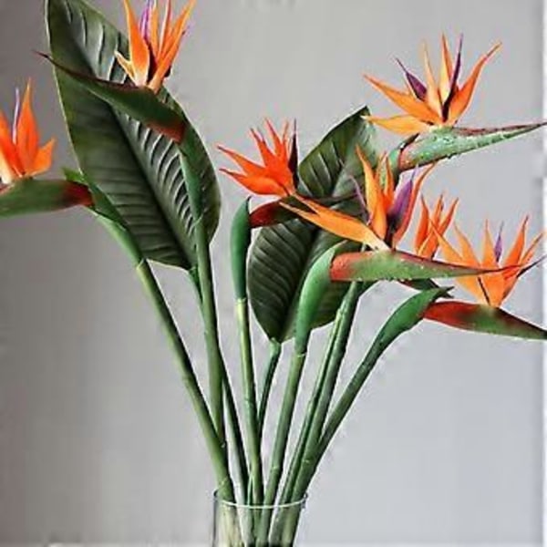 1 stk 21,8 tommer Stor Elegant Paradisfugl Kunstig Blomst for Hjem Kontor ( )