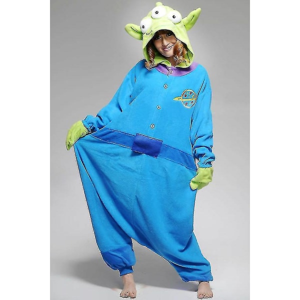 Halloween Unisex Fancy Dress Costume Hoodies Pajamas Sleep Wear Aliens Aliens S for 150 to 160cm
