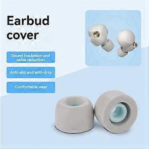 3 Par Støjreducerende og Lydisolerende Ørepropper Memory Foam Ørekopper til -1000XM4 Bluetooth Headp (Sort)