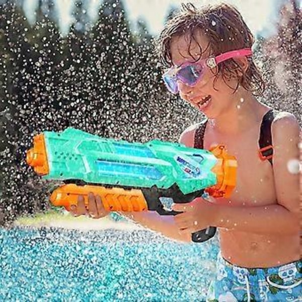 Super Vattenpistoler för Barn och Vuxna - 2-pack Super Vattenblåsare Soaker Squirt Guns 1200cc med Utmärkt Räckvidd - Idéer Presentleksaker för Sommar Utomhus Bad