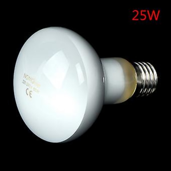 UVA+UVB Reptil Lampe Pære Skildpadde Solbadning UV Lyspærer Opvarmningslampe Padder, Firben Temperaturregulator (25W)