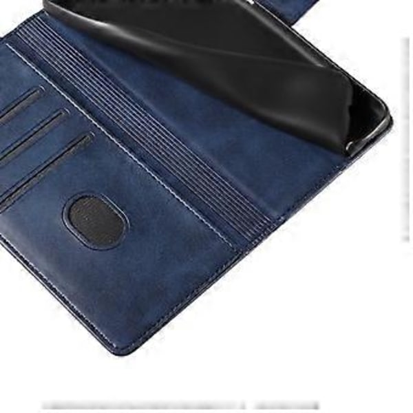 För Samsung Galaxy S23+ Repskydd Mobilskal Fyrkantigt Läder Fodral med Ställ Plånbok (Stil D)