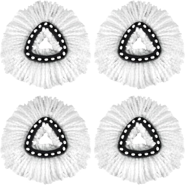 4 kappaletta pyörivän mopin täyttöpakkauksia - Vaihtomoppi, Mikrokuitumop