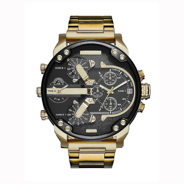 Stainless Steel Watch For Men With Large Dial Quartz Men Watches Dz Fashionable Luxury Business Watches For Men Leather Watches