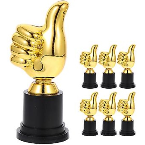 6 stk. Tommelformede Konkurrence Trofæ Dekorative Trofæ Dekoration Børnehave Trofæ Model