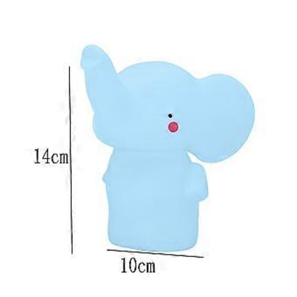 LED natlampe baby elefant form, børns sengelampe