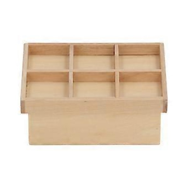 Dockhus Grönsaks- och Fruktstånd Exklusiv Mini Grönsaks- och Fruktställ Modell för 1/12 Miniatyr Dockhus (Trä)
