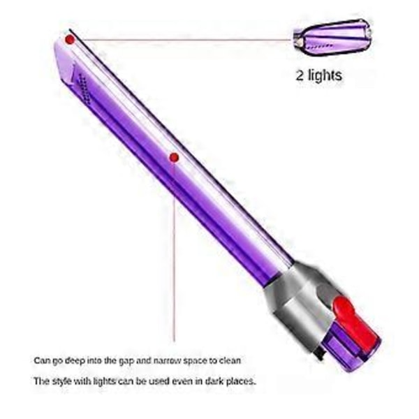 V10Slim V12Slim Light Pipe -rakoimurin työkalu, korvaava johdoton imuri, imurin rakotyökalu