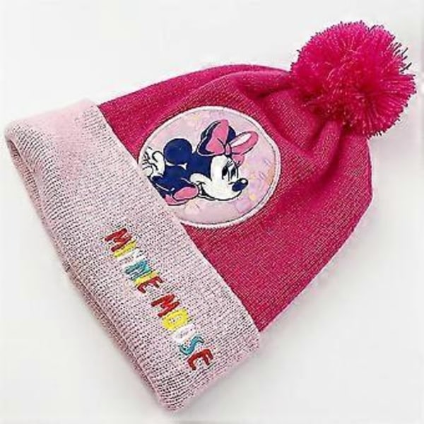 Flickor Barn Frozen Elsa Anna Minnie Pom Stickad Mössa Halsduk Handskar 3 st/set -NMAOV( D)