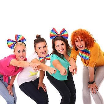 Regnbåge Hårband Rosett Pride Huvudbonad För Kvinnor, Pride Regnbåge Håraccessoarer (B1)