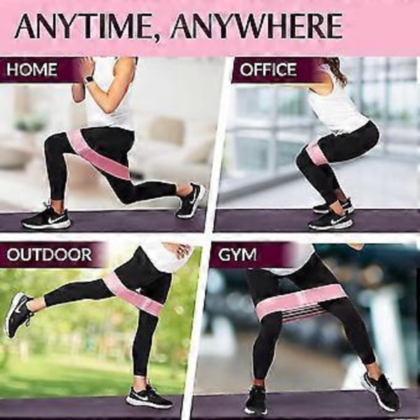Yoga pull belt för gränsöverskridande bruk, poly-bomull, rumpcirkel, squat, rumplyft, motståndsband, vävd fitness elastisk cirkel set