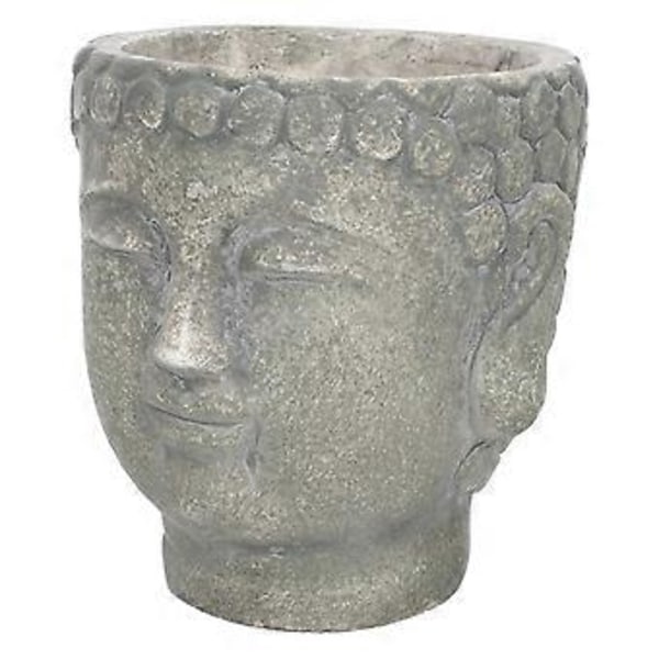 Kreativ Buddhahuvud Planterkruka Cement Sukkulenter Kruka Buddha Staty Blomma Kruka