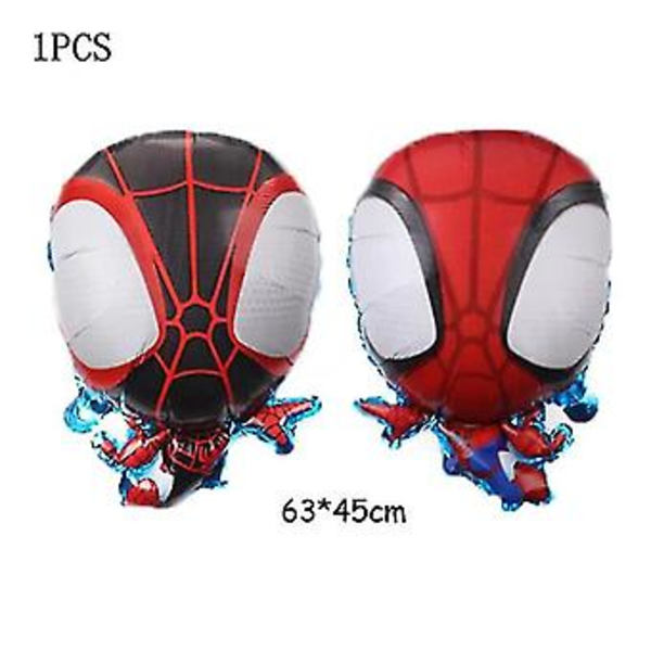 Spidey og hans fantastiske venner bursdagsfest dekorasjon Spiderman tema servise kopp tallerken Spidey ballong forsyninger for barn (1 stk dobbeltsidig)