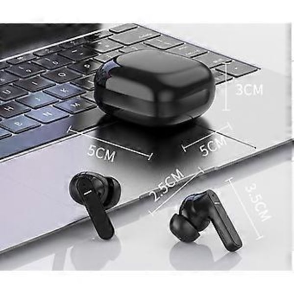 Trådløst Bluetooth Headset Aktiv Støyreduksjon Gaming Sport Bluetooth Trådløst Headset (svart)