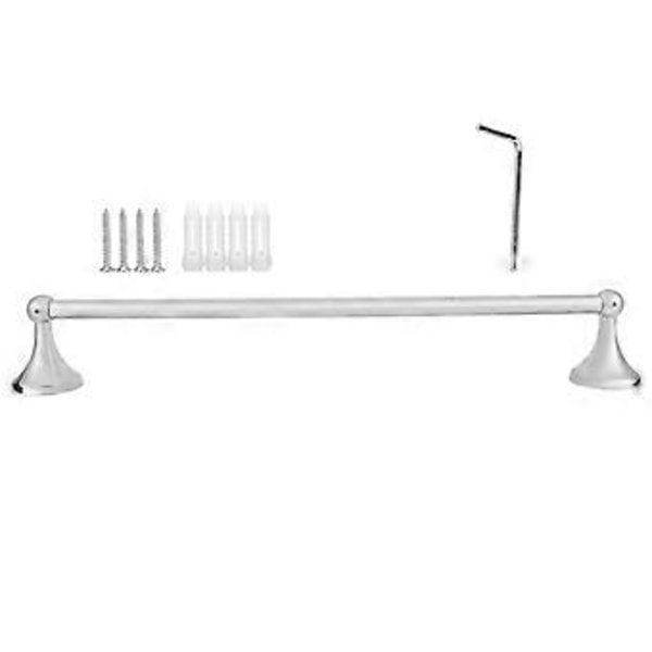1 stk. Håndklehenger i rustfritt stål, baderomstoaletthylle, håndklestang for baderom, hotell, hjem (50 cm)