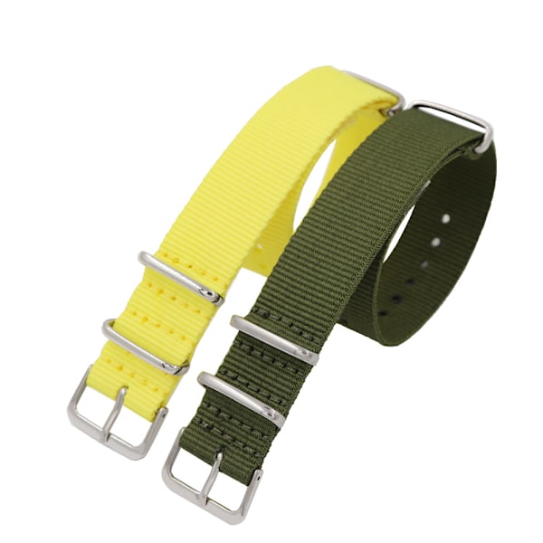 Archer Watch Straps - Klassinen nylon NATO -tyylinen ranneke | Valitse väri ja koko (20mm)