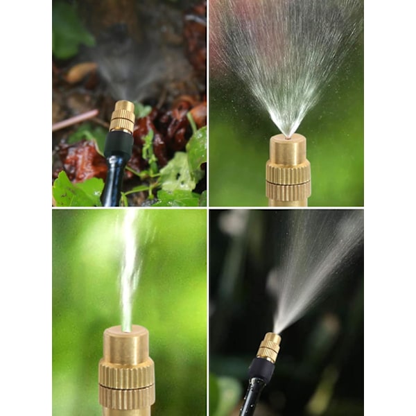 30 st Brass Spraymunstycken Justerbara Atomiseringsmunstycken Koppar Dri