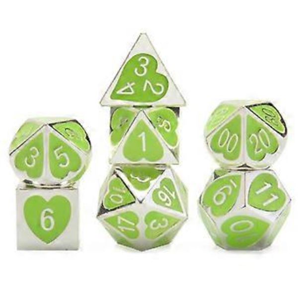 10x 7/set Solid Metall Multi Sido Nummer Set för Brädspel