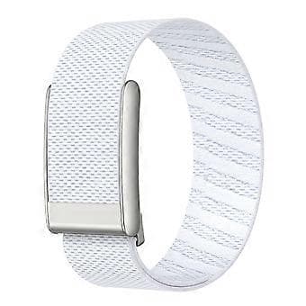 Kompatibel med WHOOP 5.0 Urrem Nylon Vævet Elastisk Udskiftningsrem (Hvid)