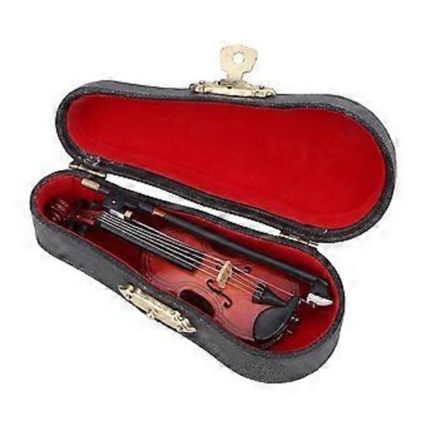1:12 Miniatyrträinstrument Violinmodell med Asksimuleringstillbehör för dockhus ( )