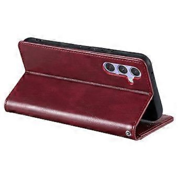 013 Stil Til Samsung Galaxy A16 5G/A16 4G Etui Anti-Fald PU Læder Telefon Cover med 6 Kort Slots (Stil D)