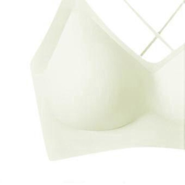 Dame BH Jelly Strip Support T-shirt BH Undertøj Push up BH Polstrede Braletter (XL Grøn)