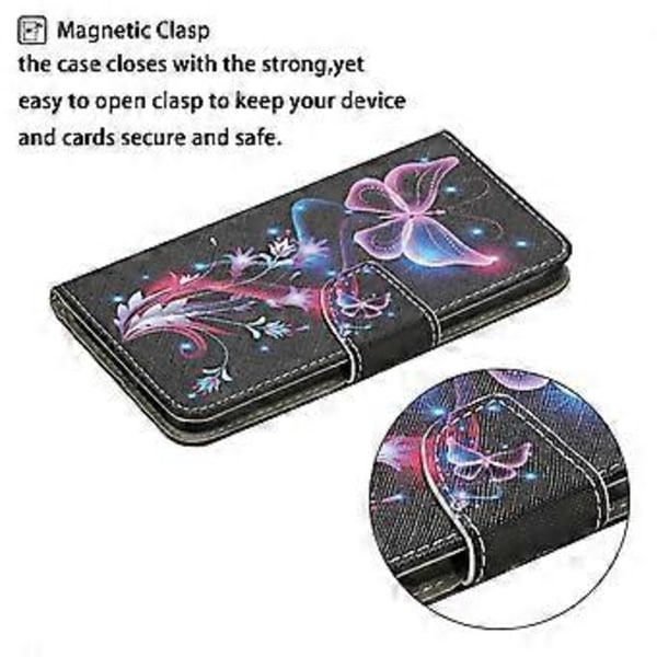 Til Samsung Galaxy S25 Ultra Etui Mønstertryk Beskyttende Læder Folio Telefon Cover (Style D)