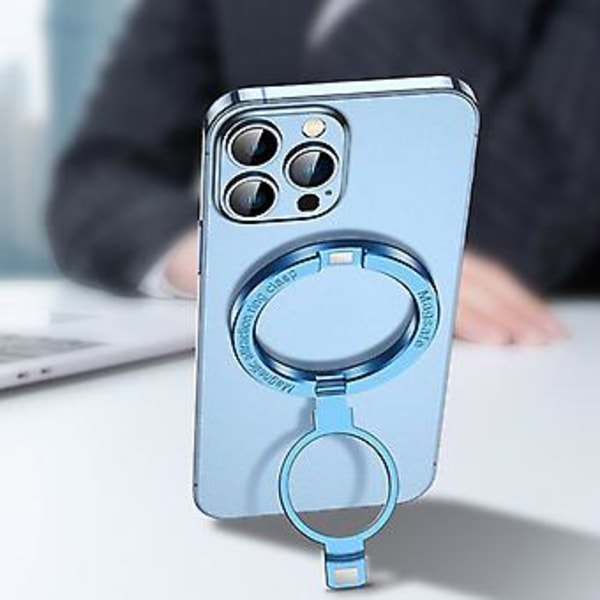 Magneettinen Puhelimen Rengaspidike Mag Safe -puhelimille Irrotettavat Otteet Rengaspidike (Sininen)