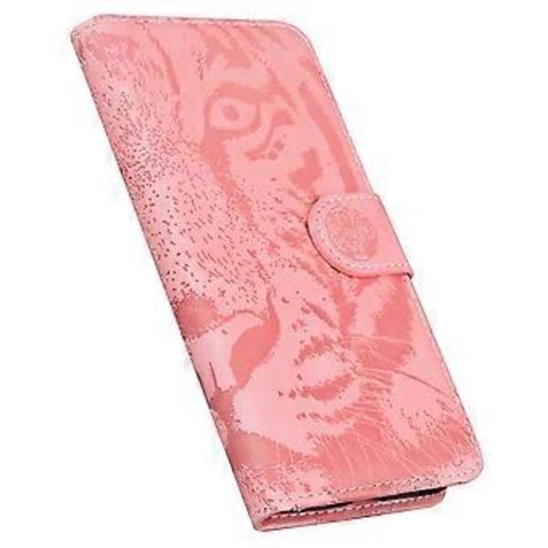 For Honor X7a 5G Stand Wallet Cover Tiger Mønster Præget PU Læder Flip Telefon Cover (Style F)