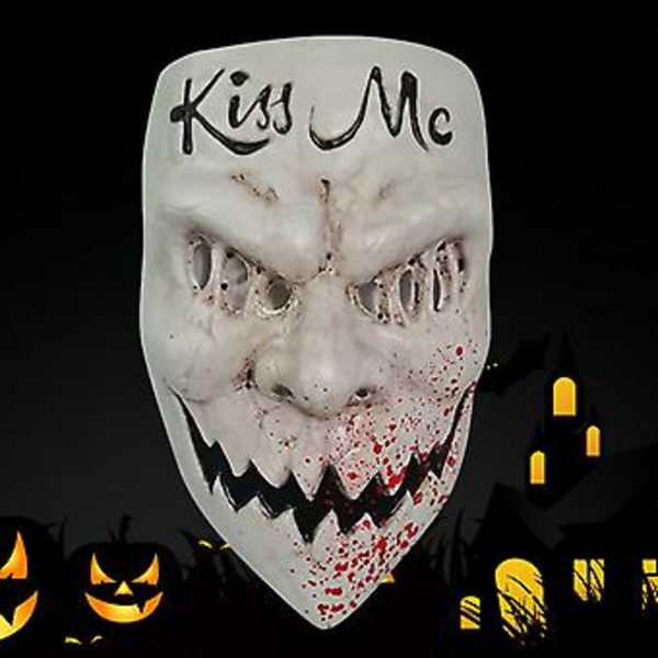 Halloween The Purge Cosplay Mask Kyss Mig Skräck Mask( )