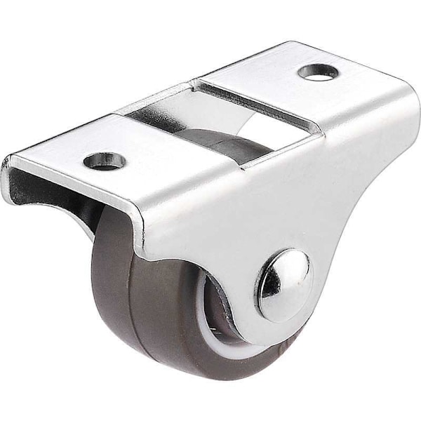 Sæt med 12 møbelhjul 25mm universal mini rulle sort fod