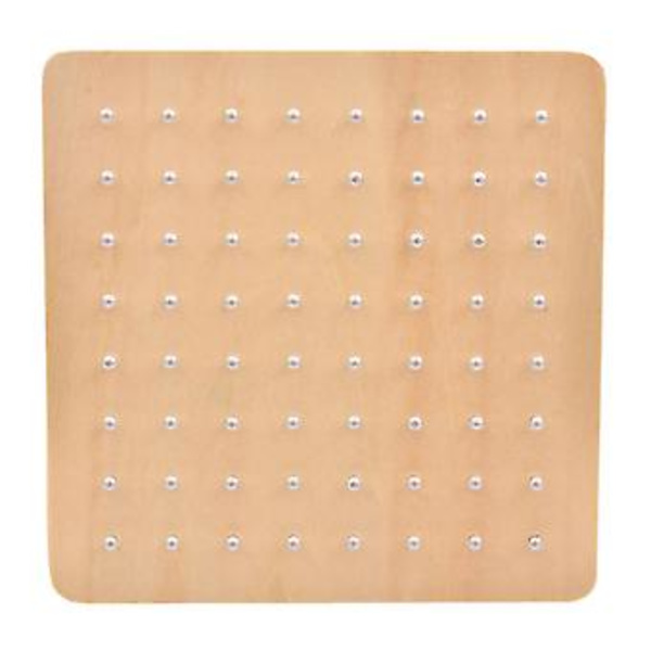 Puinen Geoboard Geometrinen Luovuus Naula-taulu Lapsille Graafinen Matemaattinen Opetuslelu (18x18cm)