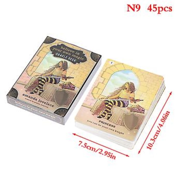 Fairy Tale Tarot - Fullständig Engelsk Oracle-kort Divination Ödespel Brädspel Partry (Mönster N9)