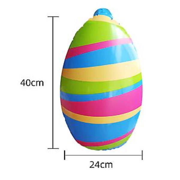 40cm Utomhus Påsk Uppblåsbar Dekorerad Boll Jätte Påsk Uppblåsbar Boll Påskgård Dekorationer E