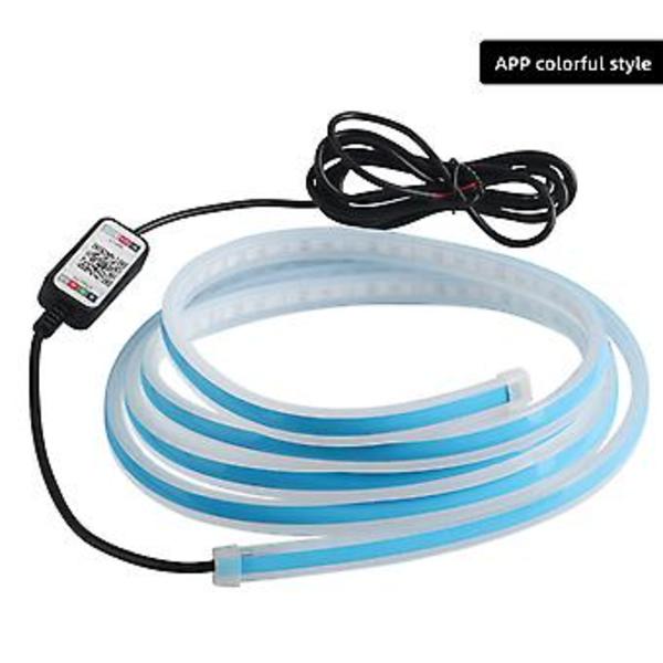 LED-lysstripe for panseret - DRL-blinklys, 150 cm, vanntett, enkel installasjon, ideelt for biler, tilhengere, lastebiler ( )