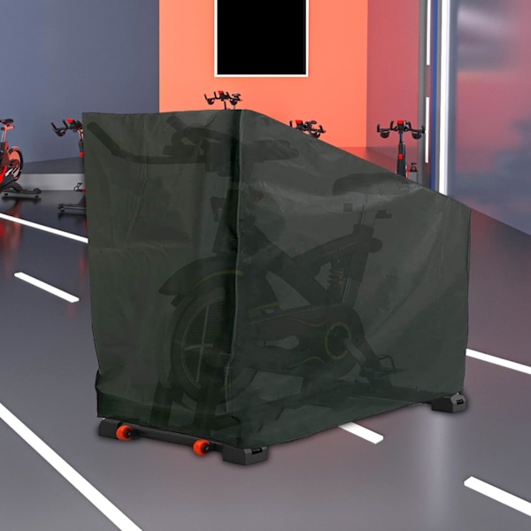 Överdrag för motionscykel, dammskydd för inomhuscykling (svart)