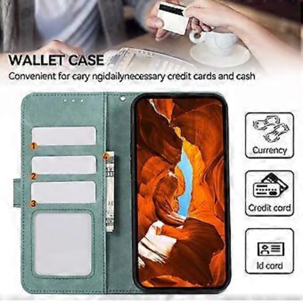 För Xiaomi 14T Fodral Färgskarvning Läder Flip Telefonfodral RFID-blockering (Stil F)