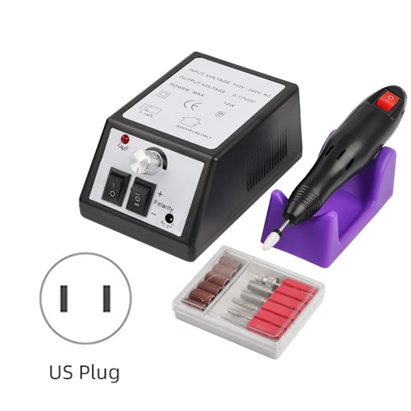 Professionell Elektrisk Nagelfräsmaskin Nagelfil Frässet Kit