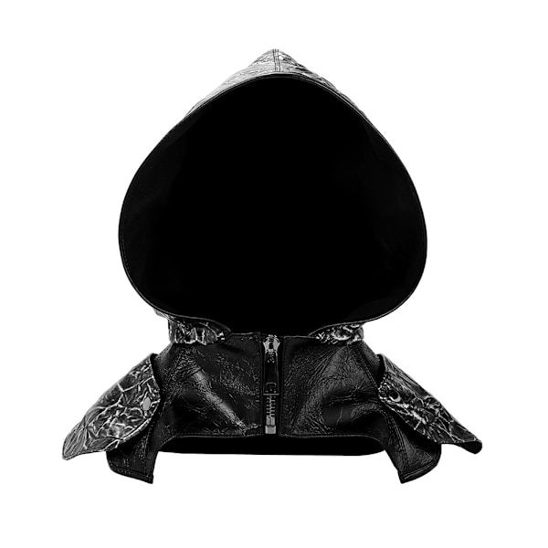 Halloween-kappa med volanger, medeltida cosplay-huvudbonad, pestenäbbmask, tillbehör, hatt