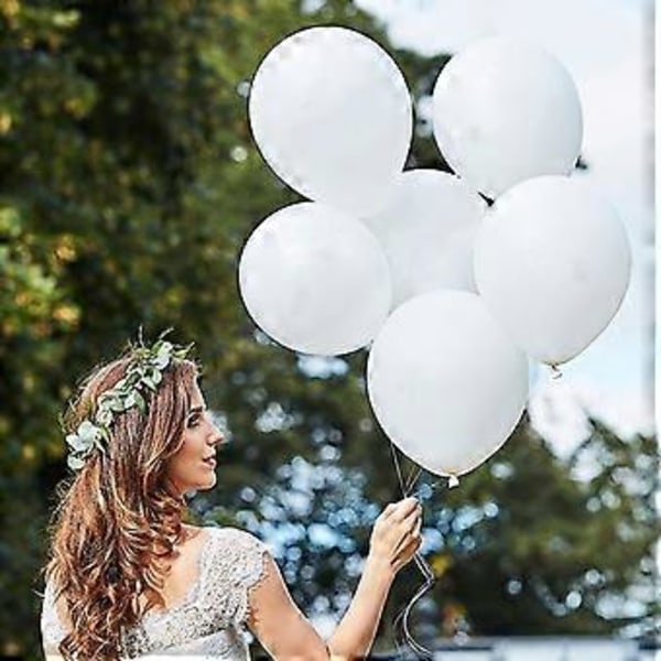 200 stk. Hvide Balloner 5 tommer Hvide Latex Balloner Mini Pastel Helium Ballon til Fødselsdag Baby Shower Fest